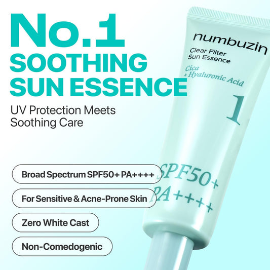 numbuzin No.1 Clear Filter Sun Essence SPF50+ PA++++