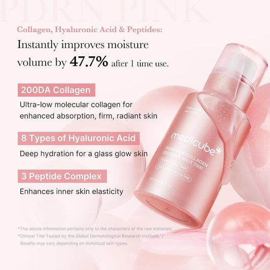 Medicube PDRN Pink Collagen Exosome Shot 7500
