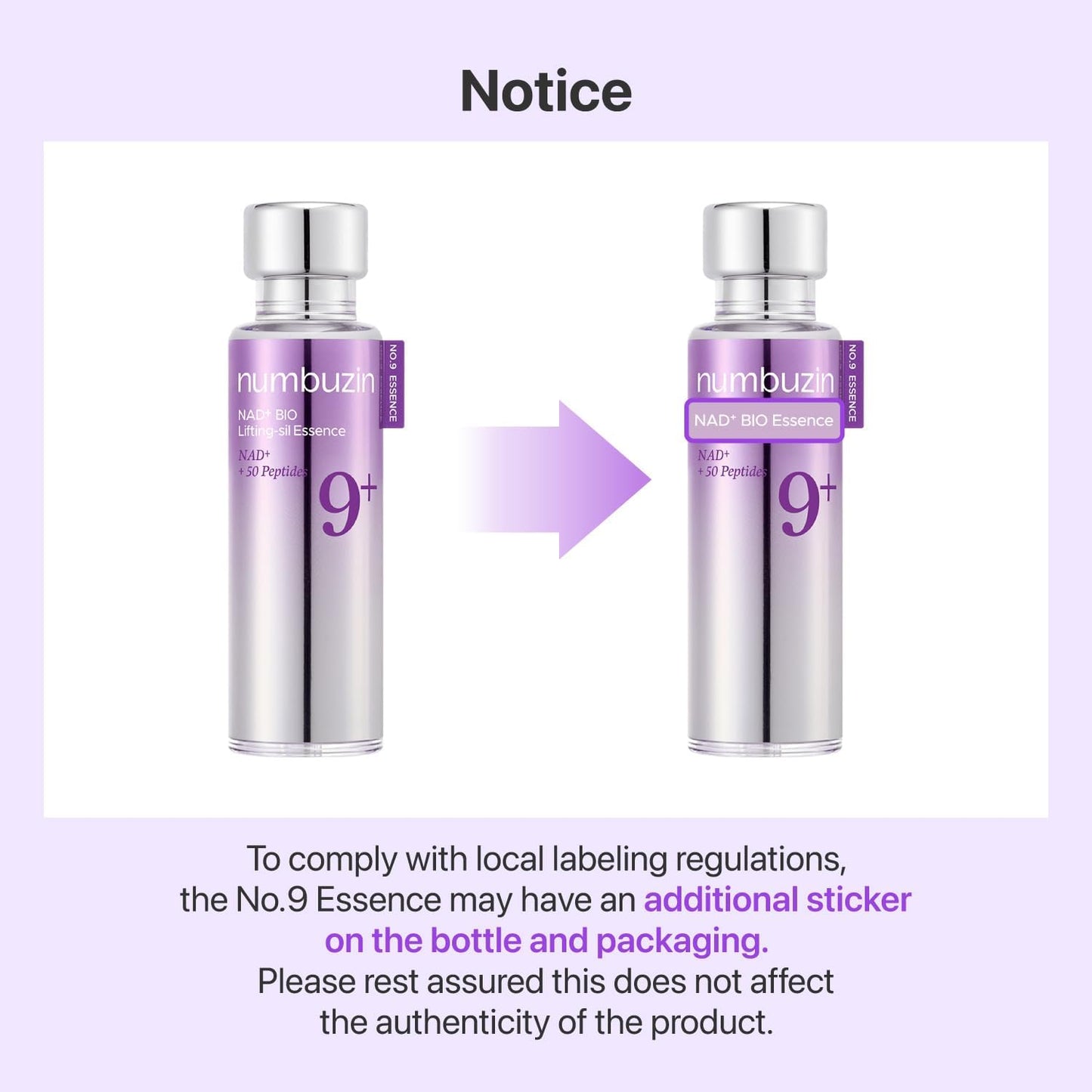 numbuzin No. 9 NAD Bio Lifting-Sil Essence