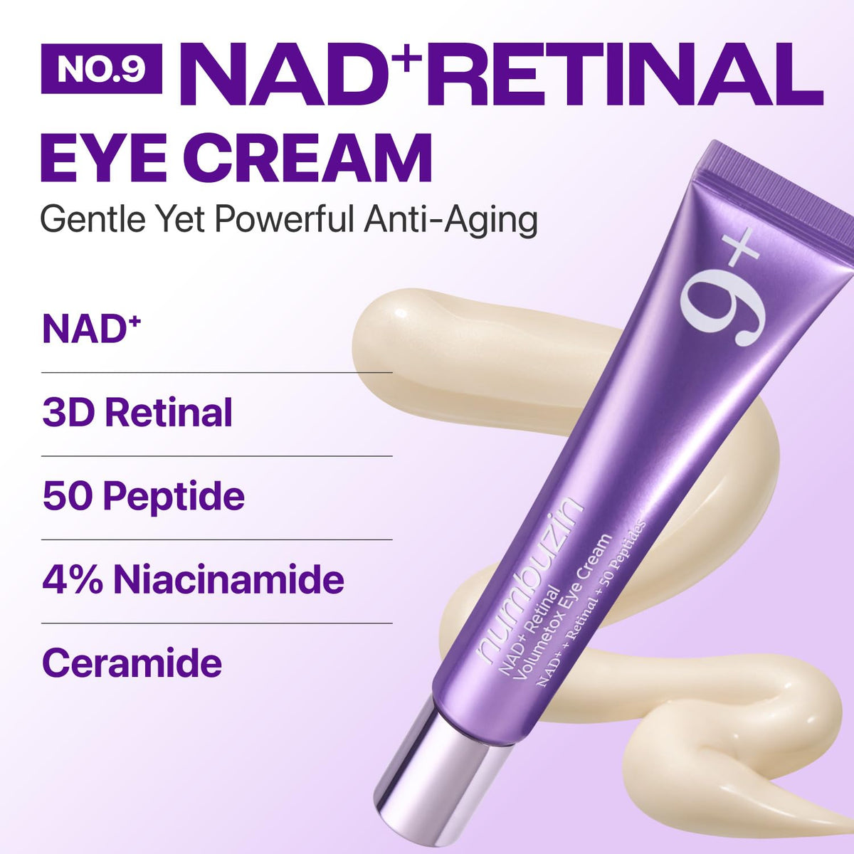 numbuzin No.9 NAD+ Retinal Volumetox Eye Cream